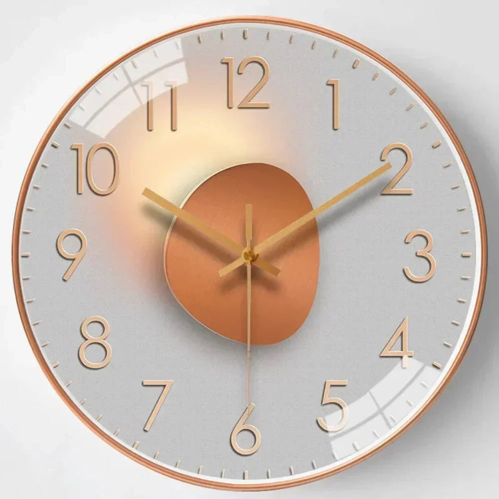 Wall Clock with Silent Mechanism and Minimalist Abstract Dial Design - Image 9