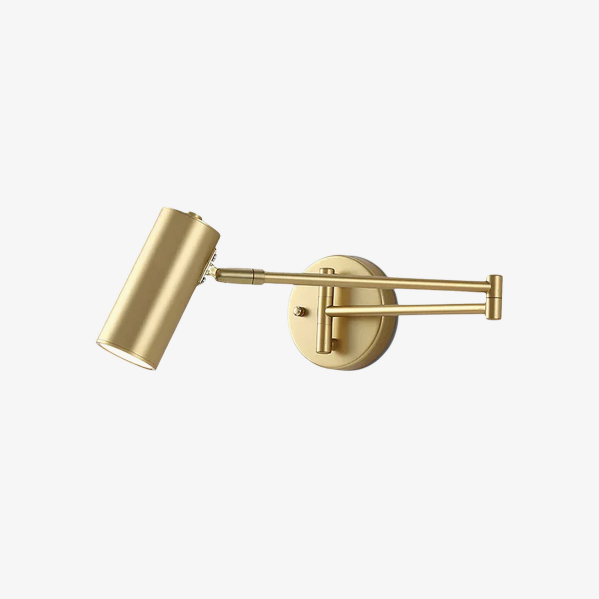 Wall Sconce with Adjustable Swing Arm and Focused LED Reading Light - Image 1