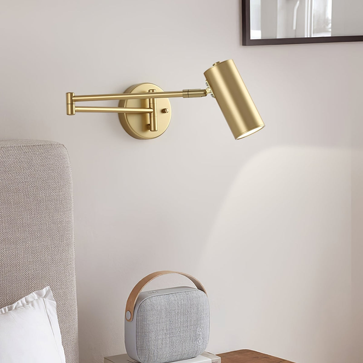 Wall Sconce with Adjustable Swing Arm and Focused LED Reading Light - Image 27