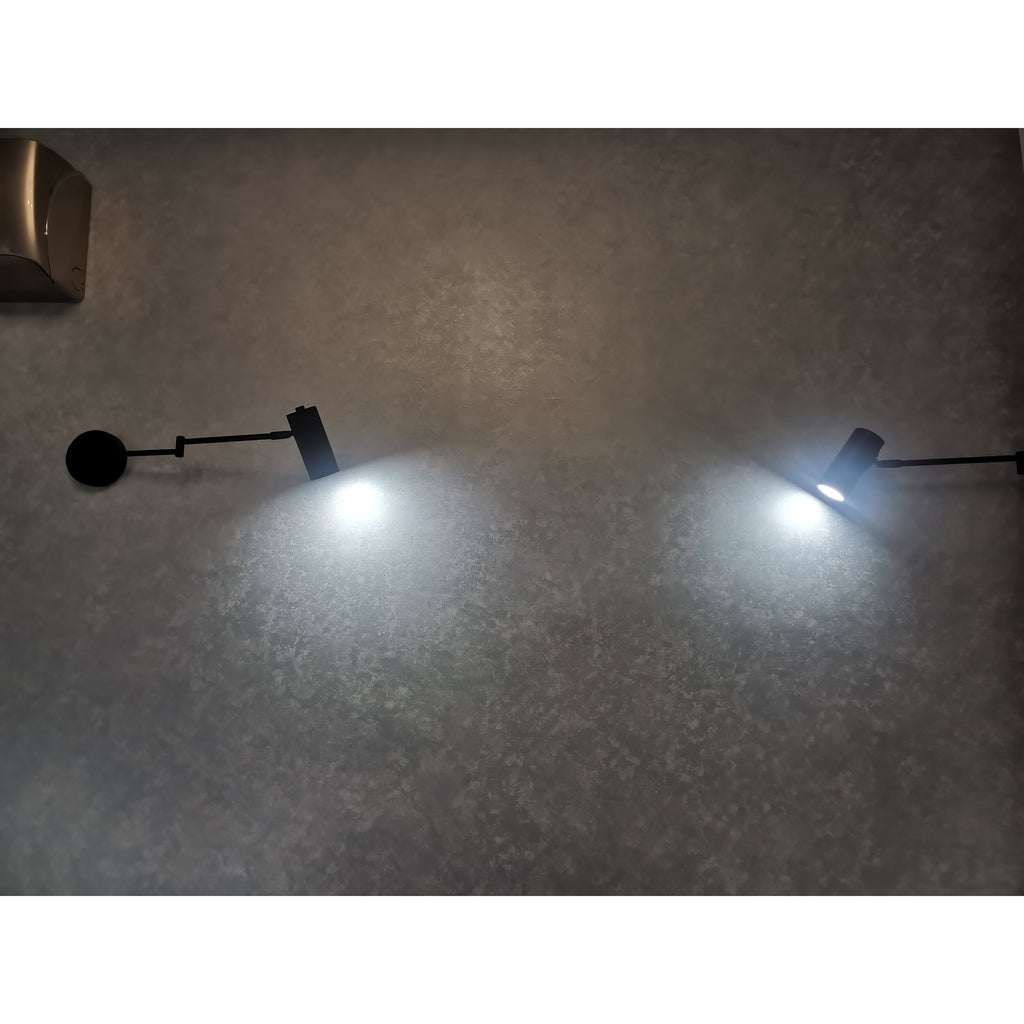 Wall Sconce with Adjustable Swing Arm and Focused LED Reading Light - Image 34