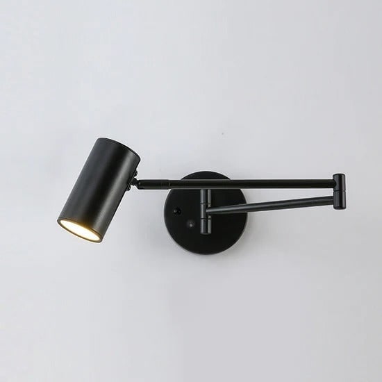 Wall Sconce with Adjustable Swing Arm and Focused LED Reading Light - Image 43