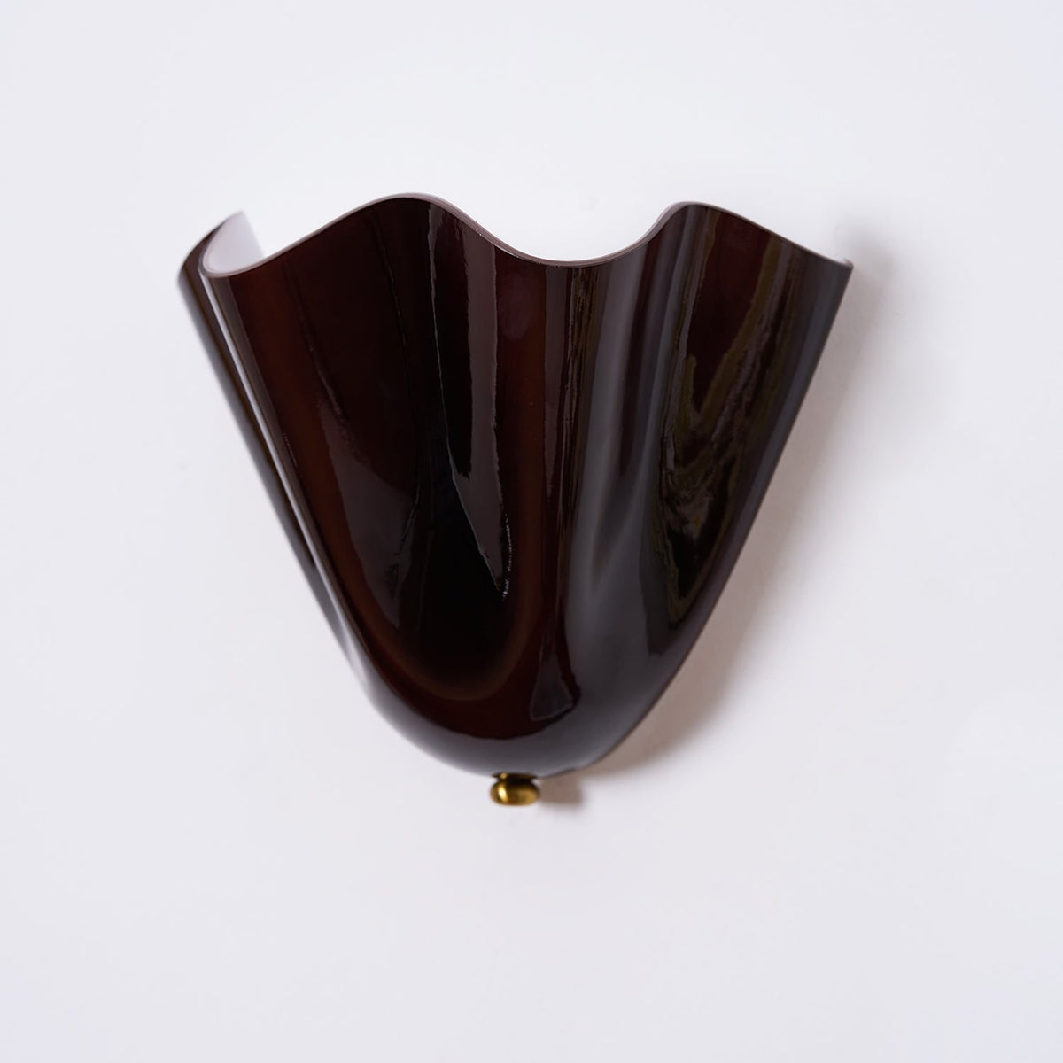 Wall Sconce with Wavy Glass Shade and Warm Ambient Lighting - Image 31