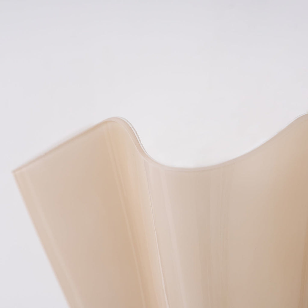 Wall Sconce with Wavy Glass Shade and Warm Ambient Lighting - Image 54