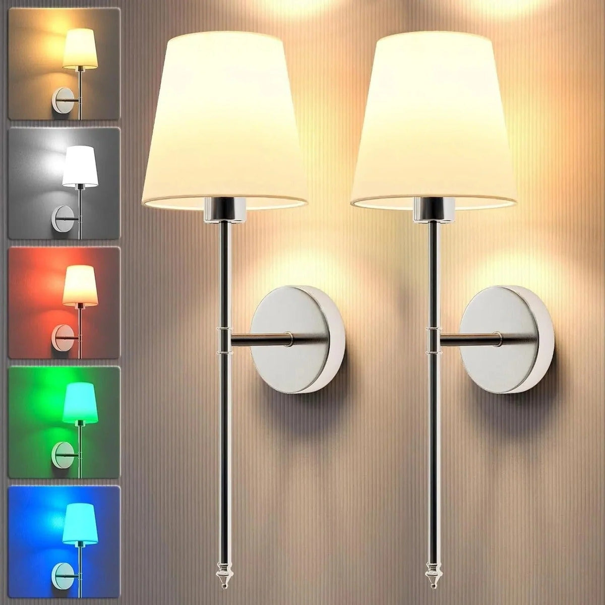 Wall Sconces Battery Powered Sconce Wireless Operated Light - Image 2
