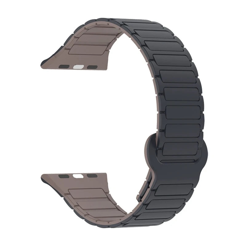 Watch Band with Magnetic Closure and Ribbed Silicone Design - Image 28