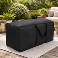 Waterproof Cushion Storage Bag with UV Protection Zipper and Handles for Patio Furniture - Image 1