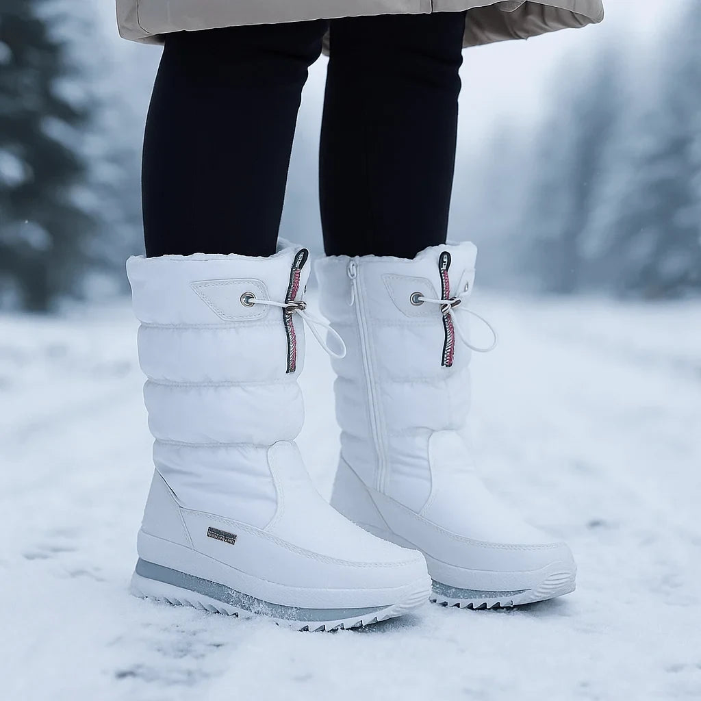 Waterproof with Quilted Mid-Calf Design and Non-Slip Lugged Sole - Image 2