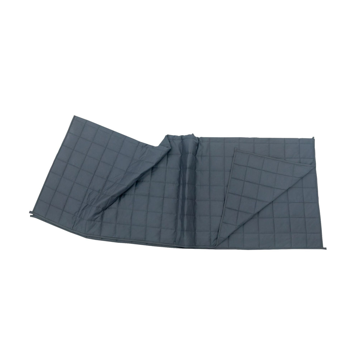 Weighted Oversized Cotton Blanket with Quilted Grid Pattern Bamboo Cooling - Image 9