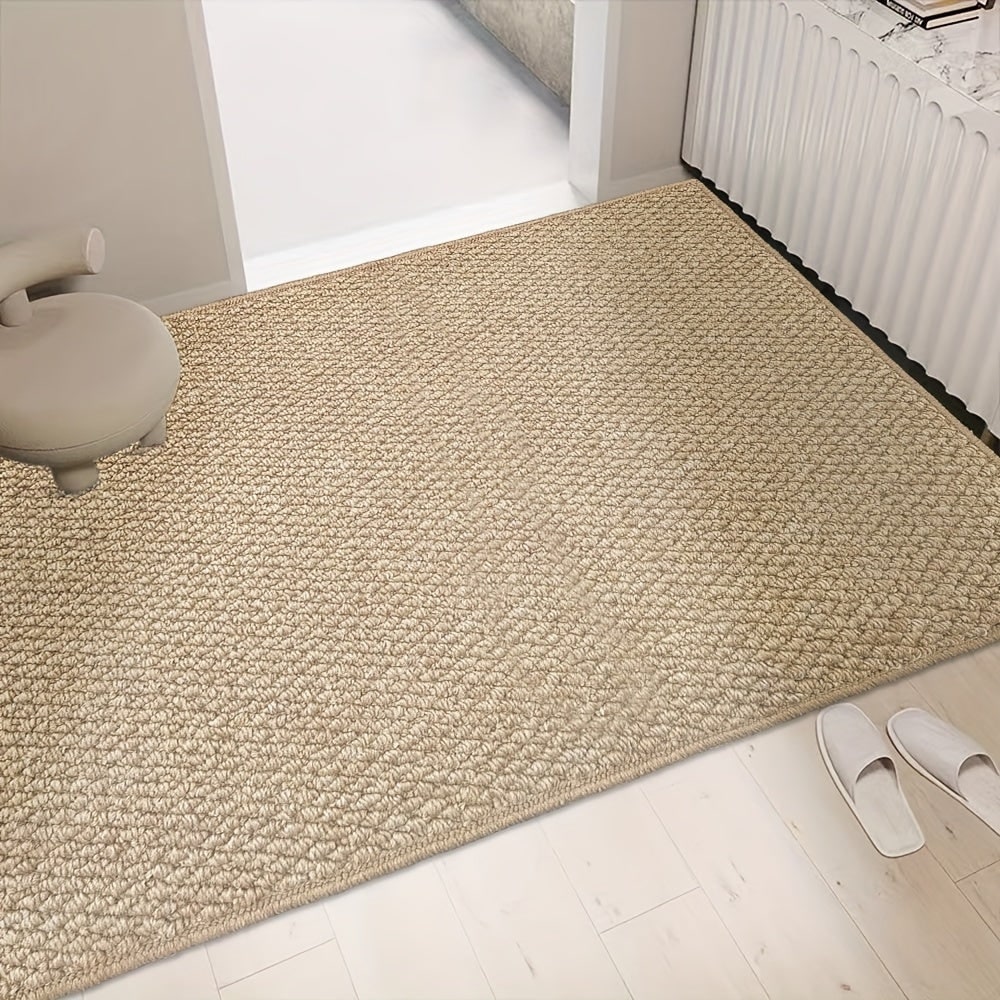 Welcome Door Mat Indoor Front Entry with Absorbent Textured Loop Pile Custom - Image 1