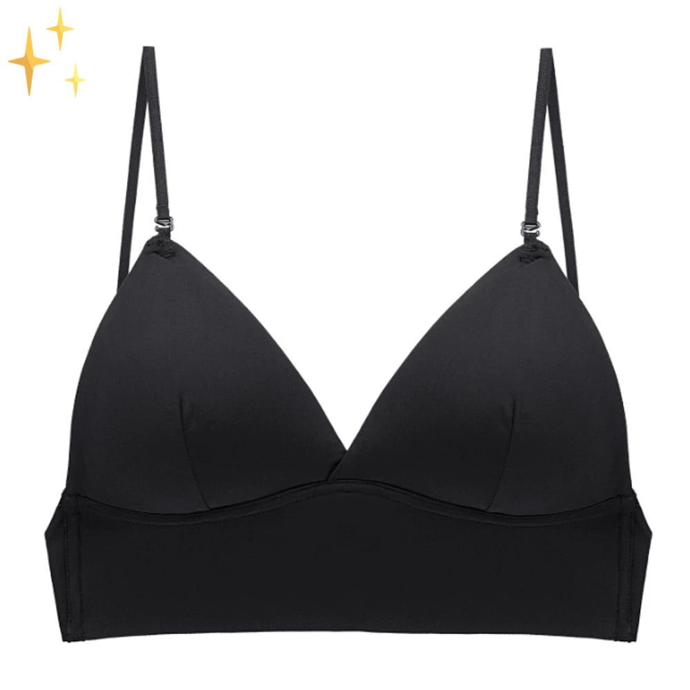 Wireless Low Back Bra Seamless Deep Convertible Strap Breathable Molded Cups - Image 7