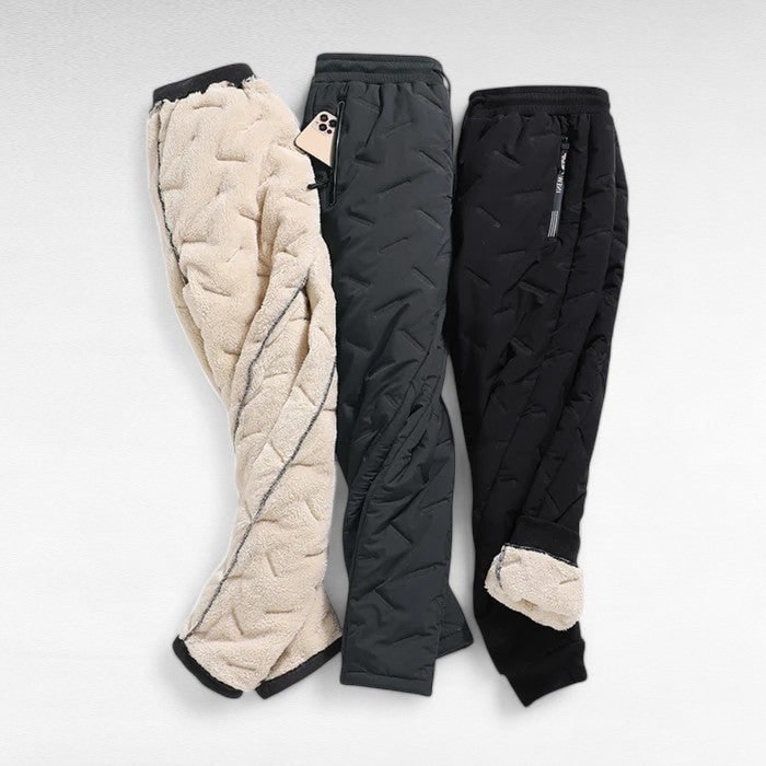 Women's Fleece Lined Joggers Sweatpants with Waterproof Quilted Shell - Image 6