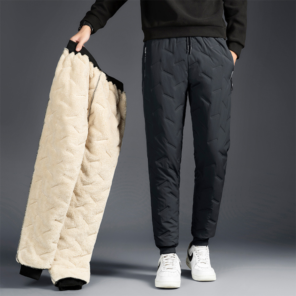Women's Fleece Lined Joggers Sweatpants with Waterproof Quilted Shell - Image 8