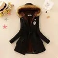 Women's Parka Jacket with Fleece Lining Faux Fur Hood and Winter Insulation - Image 8