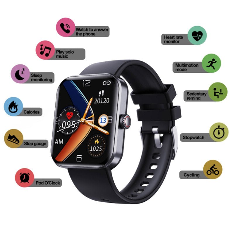 Intelligente Wellness-Tracking-Uhr für die tägliche Überwachung - Multifunktionales Wearable für Aktivität, Herzfrequenz und den Alltag